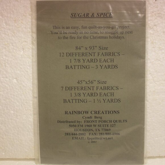 Three Vintage Clothing, Wall Hanging, and Quilting Patterns - Picture 3 of 7